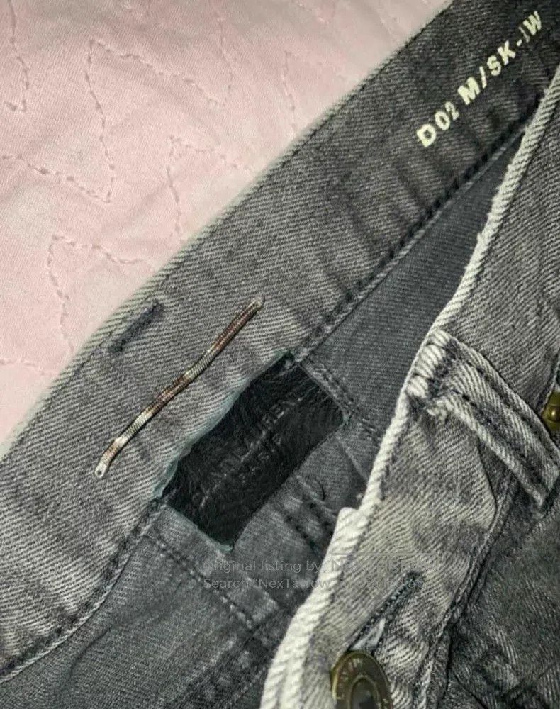 Saint Laurent Paris Saint Laurent Paris Classic Frayed Cat Whisker Washed Deni Size US 30 / EU 46 - 4 Thumbnail