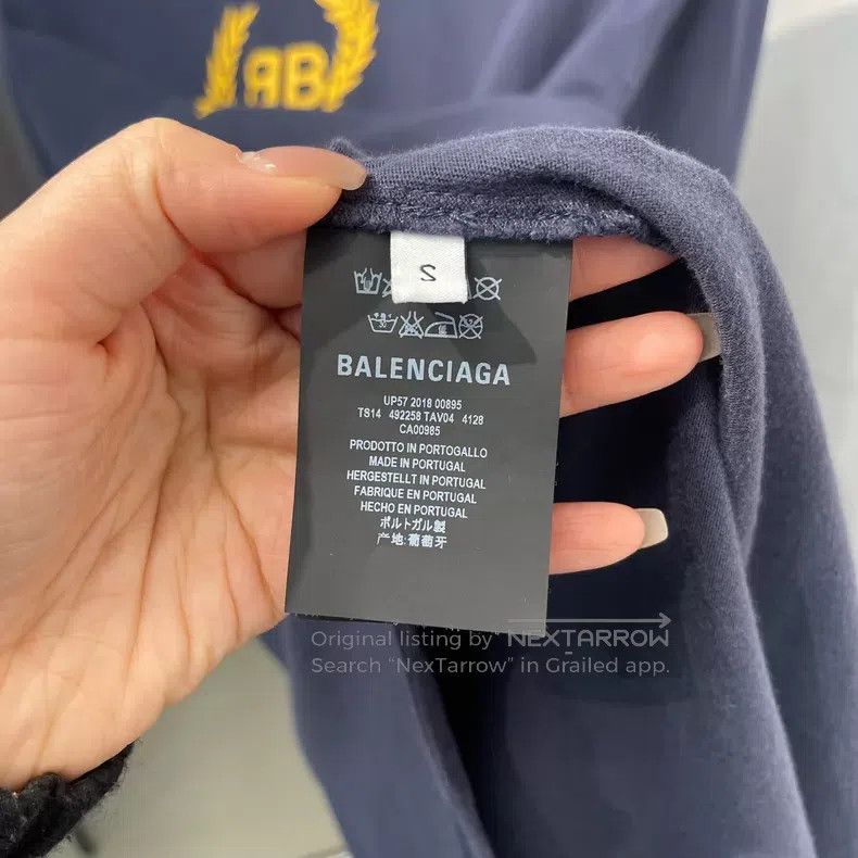 Balenciaga Balenciaga Wheat logo print short sleeve Size US S / EU 44-46 / 1 - 4 Thumbnail