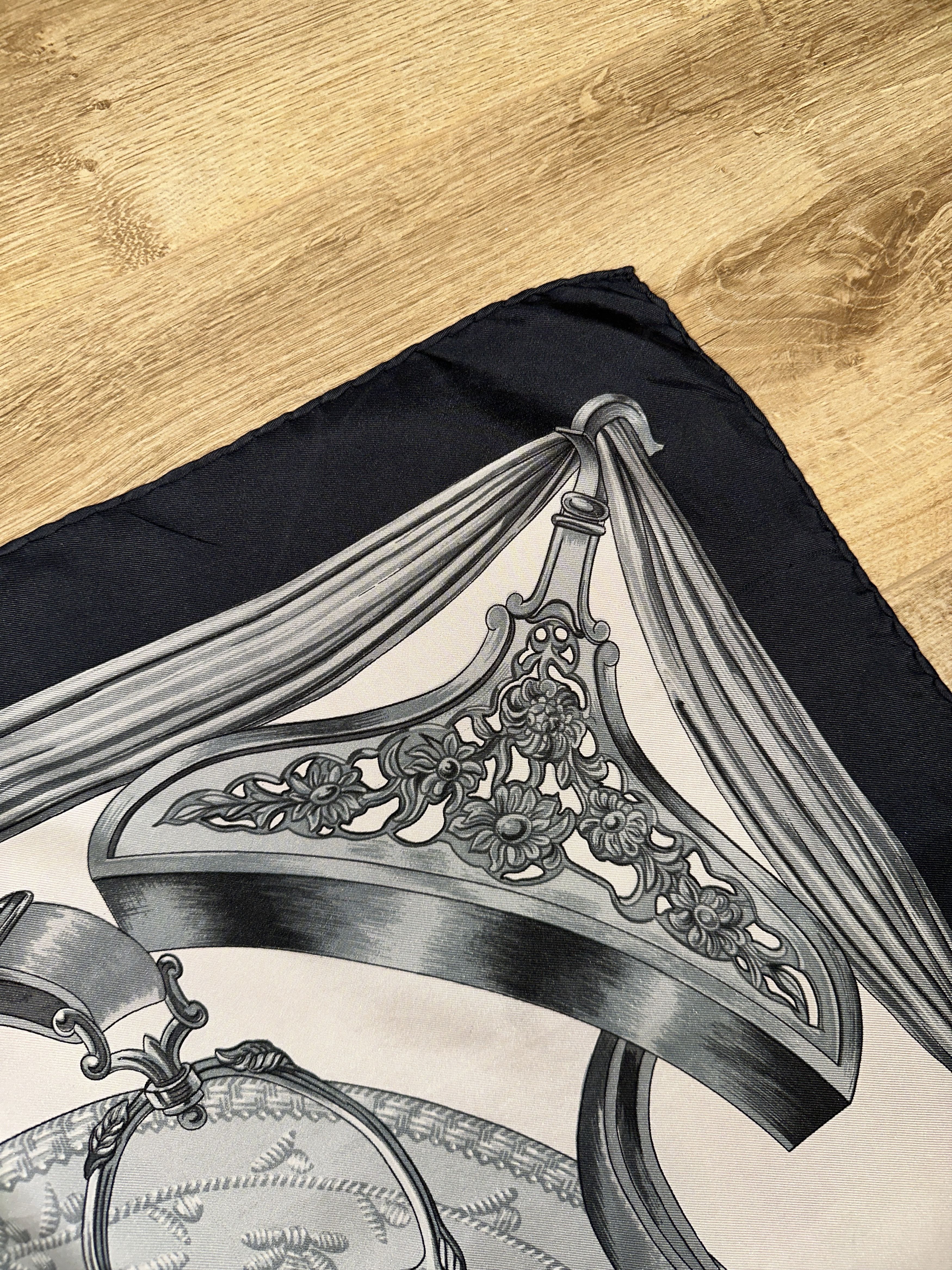 Hermes Hermès Etriers Silk Twill Carré Scarf Vintage Square 90cm Size ONE SIZE - 8 Thumbnail
