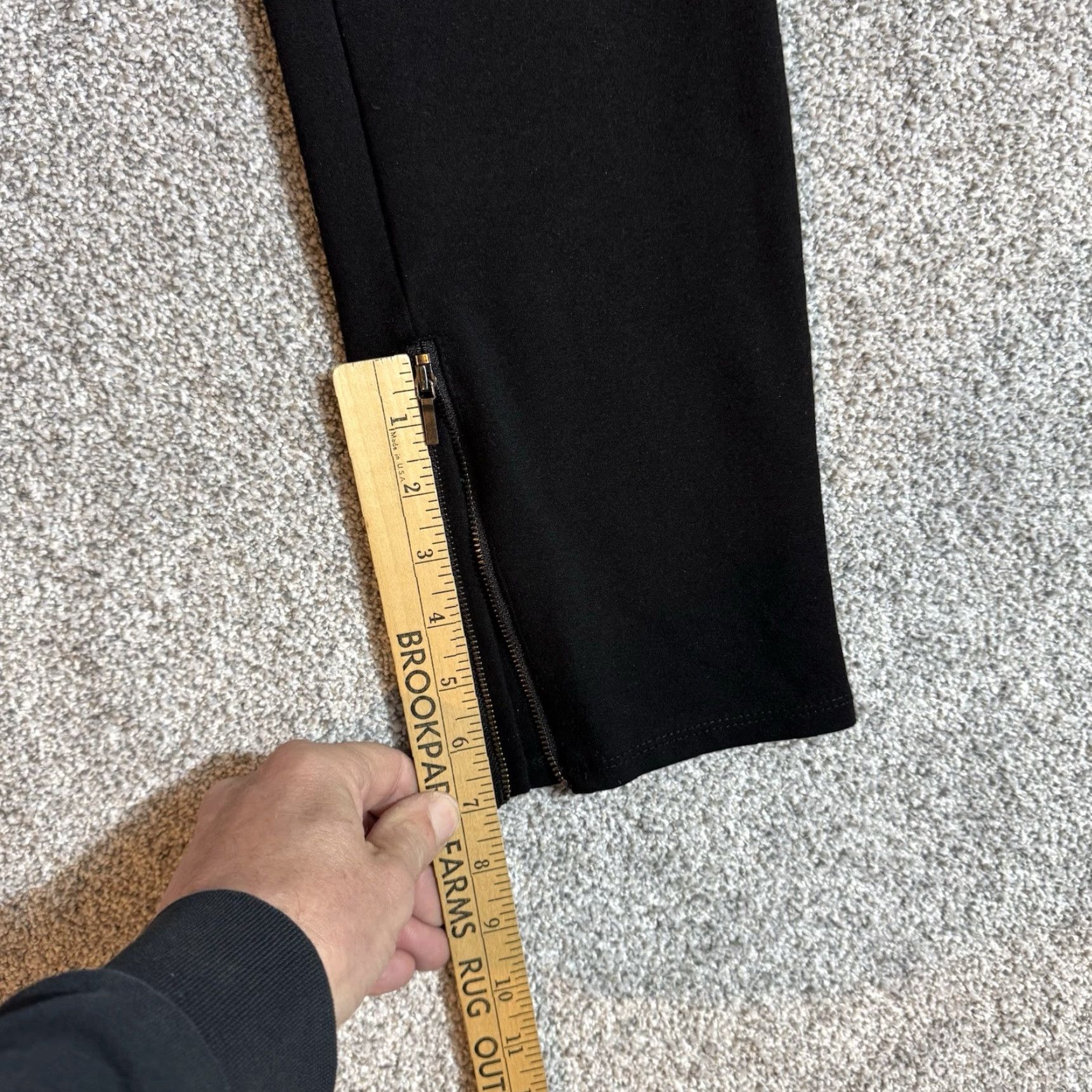 Vintage Susan Graver Pants Medium Office Chic Ankle Zip Edgy Workwear Classic Pants Women M Black Skinny Dress Pants Size 32" / US 10 / IT 46 - 6 Thumbnail
