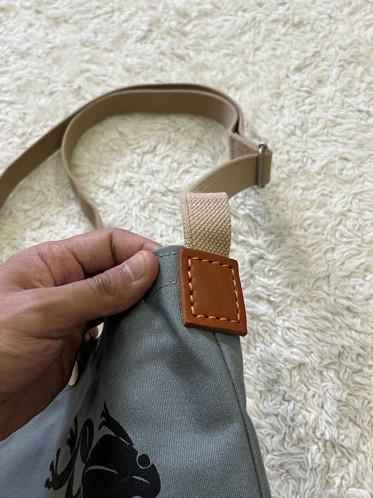 Ichizawa Shinzaburo Hanpu ichizawa shinzaburo hanpu x ki-yan stuzio canvas sling bag Size ONE SIZE - 7 Thumbnail