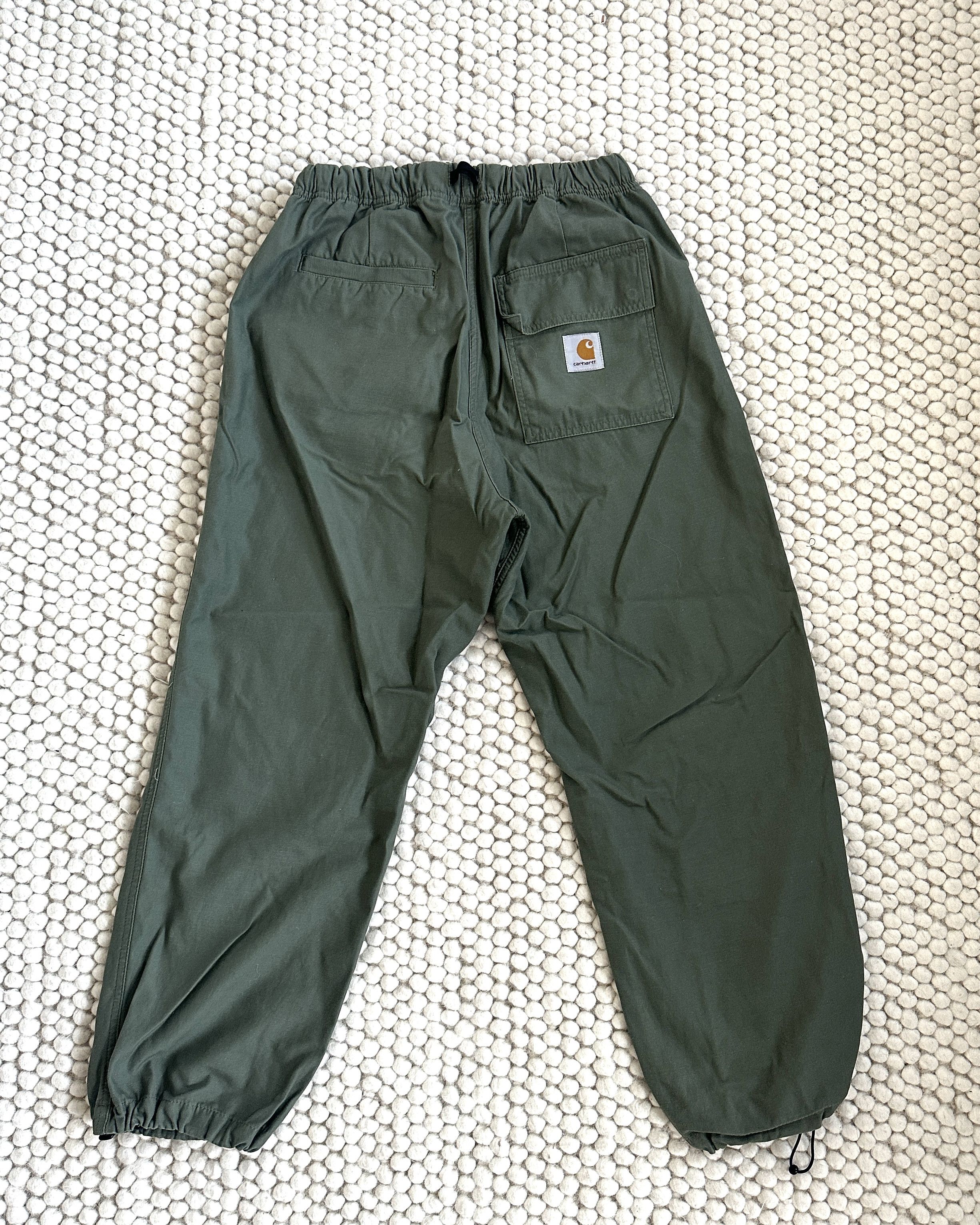 Carhartt Carhartt Army Green Cargo Pants Drawstring Cuffs Size US 31 - 2 Thumbnail