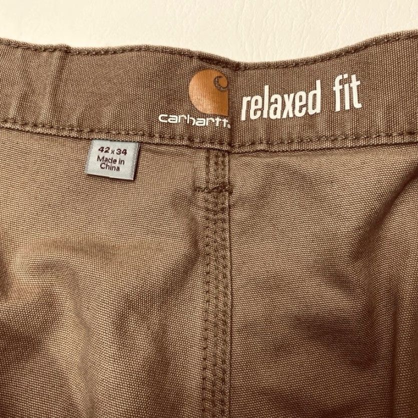 Carhartt VINTAGE Carhartt Carpenter Pants Double Knee Duck Canvas Mens 42x34 Brown Work 8526 Size US 42 / EU 58 - 5 Thumbnail