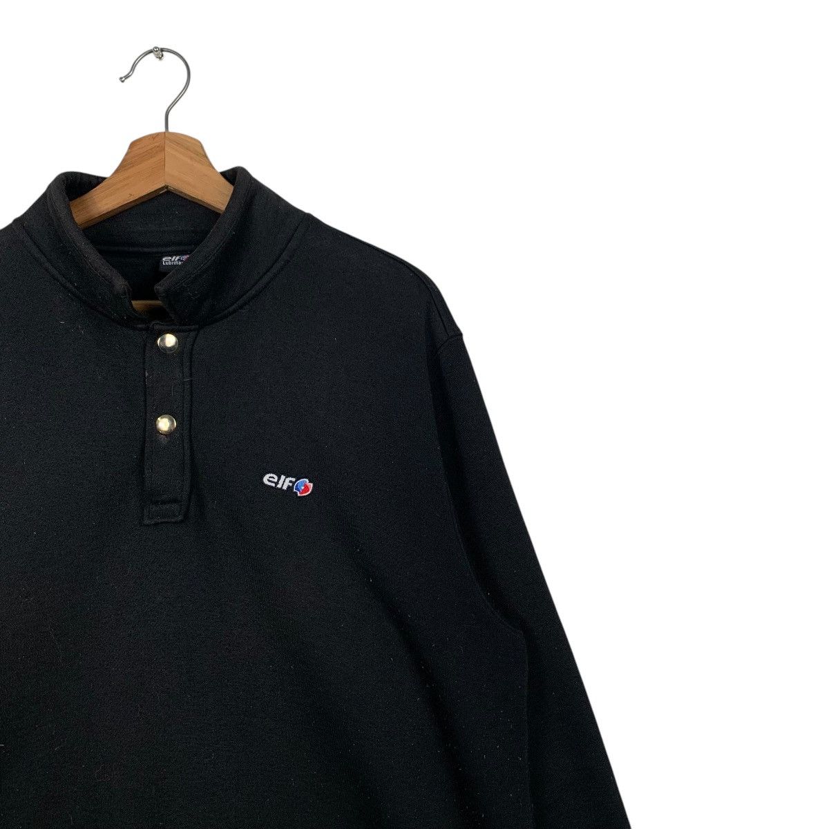 Japanese Brand Vintage ELF Lubrifiants Motorsport Polo Sweatshirt #1686-C75 Size US L / EU 52-54 / 3 - 5 Thumbnail