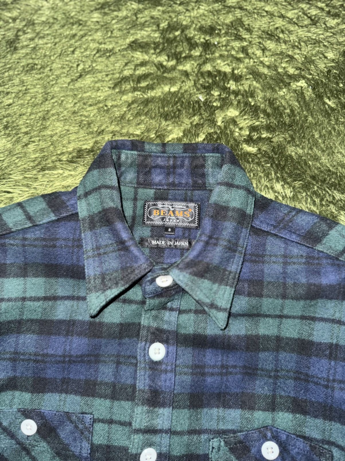 Beams Plus [S] Beams Plus Heavy Blackwatch Flannel Shirt Made in Japan Size US S / EU 44-46 / 1 - 5 Thumbnail