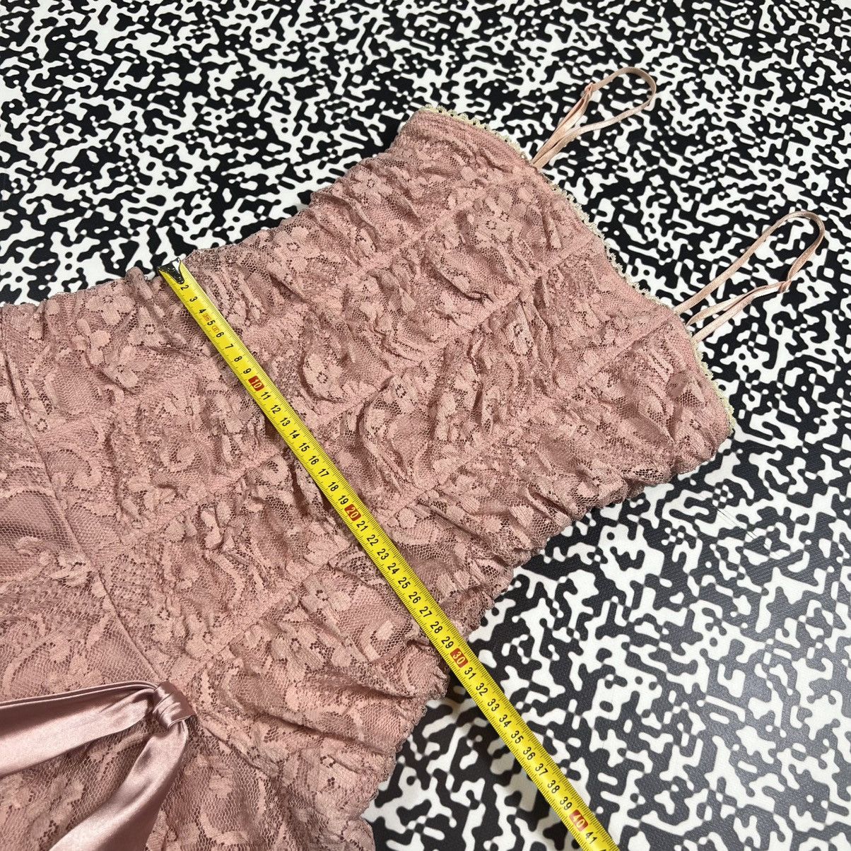 Japanese Brand Vintage Y2K Un Deux Trois Sexy Pink Mesh Mini Dress Size M / US 6-8 / IT 42-44 - 18 Thumbnail
