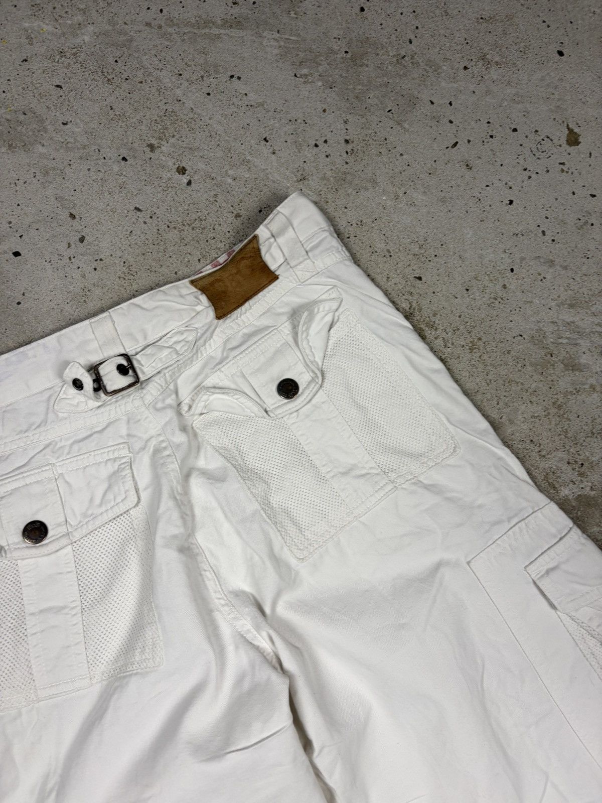 Dolce & Gabbana 2000s Dolce & Gabbana White Baggy Cargo Pants Utility Size 27" / US 4 / IT 40 - 19 Thumbnail