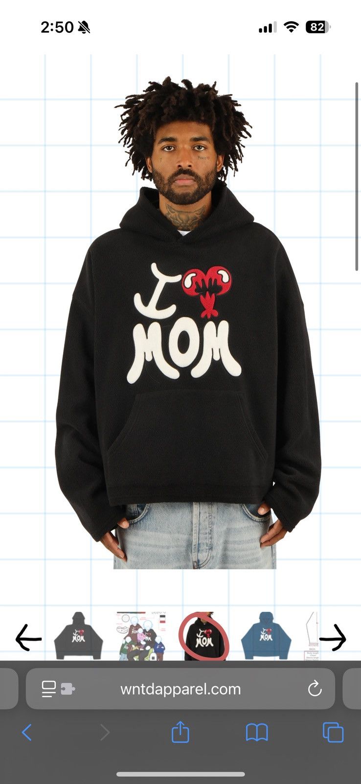 Supreme I ❤️ Mom WNTD Bluboy hoodie Size US M / EU 48-50 / 2 - 5 Thumbnail