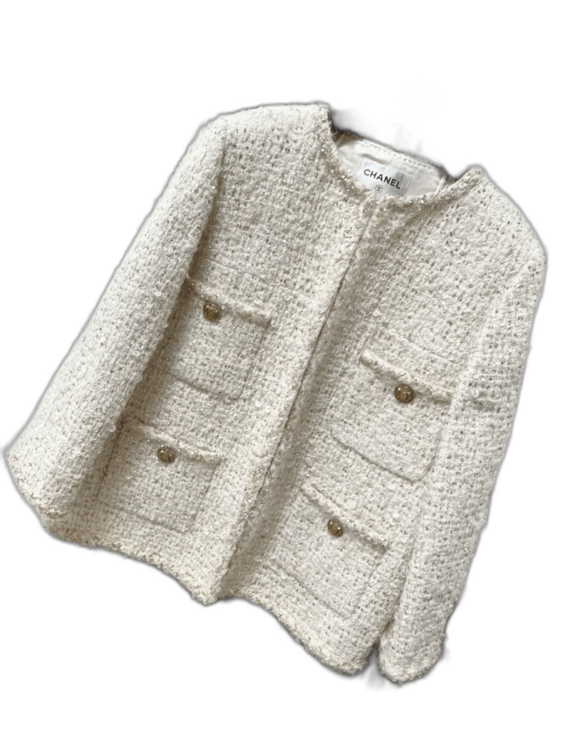 Chanel Chanel 19A Egypt Series Platinum Four-Pocket Jacket Size L / US 10 / IT 46 - 1 Thumbnail