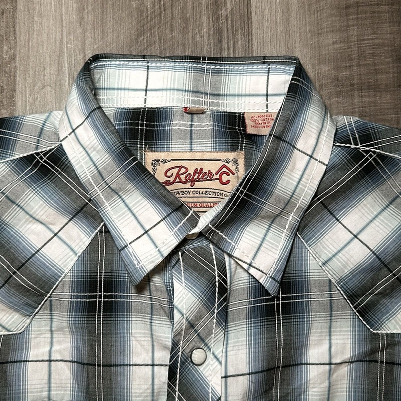 Other Rafter-C Cowboy Collection Western Pearl Snap - 2XL Size US XXL / EU 58 / 5 - 7 Thumbnail