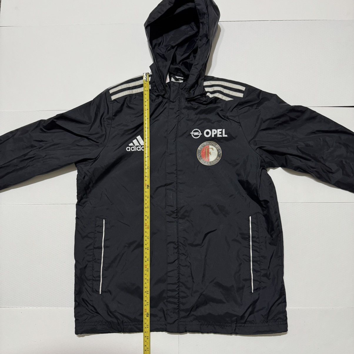 Adidas Adidas Feyenoord Rotterdam Black Football Jacket Windbreaker Size US S / EU 44-46 / 1 - 2 Thumbnail