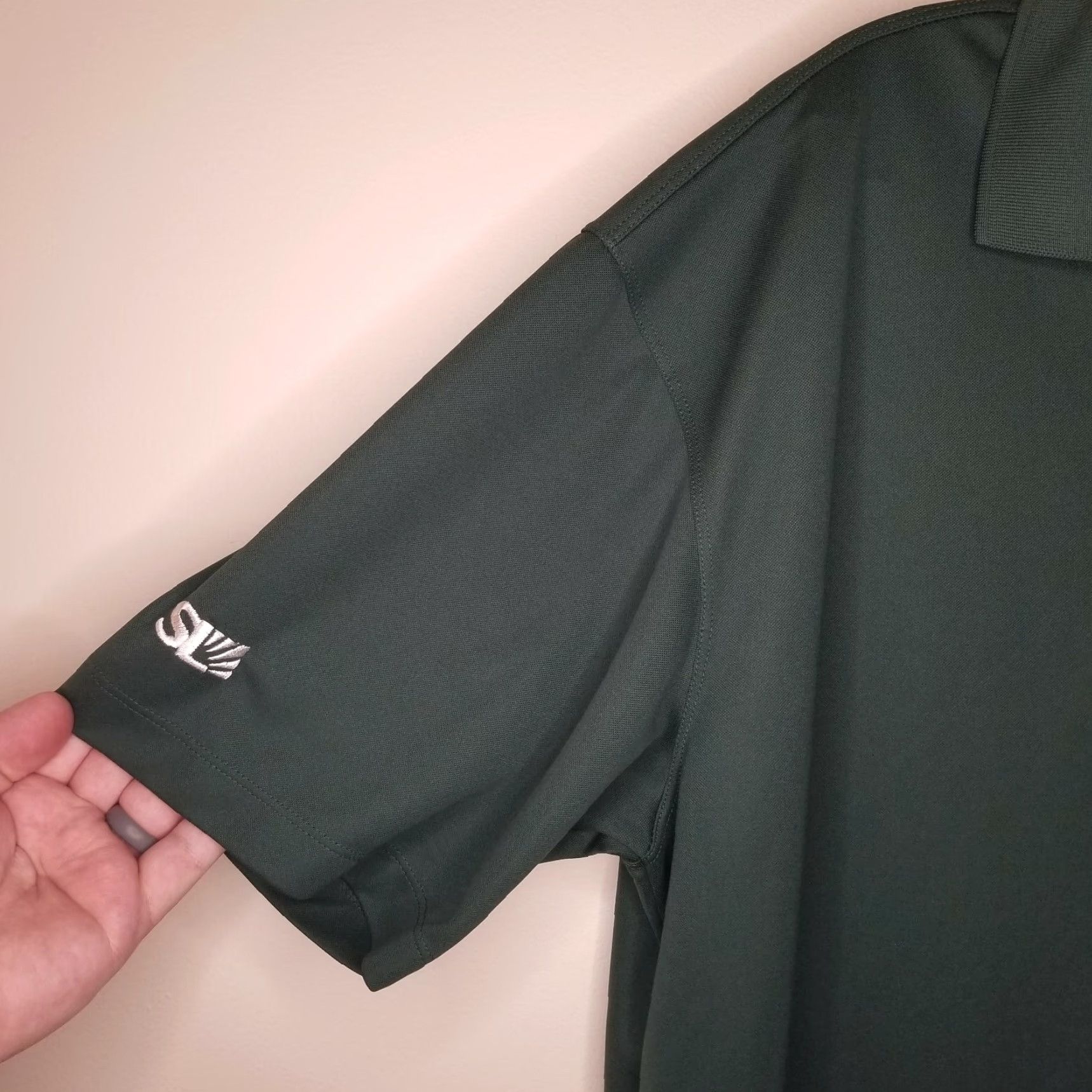 Nike Nike Golf Polo Shirt Men Short Sleeve Dri-Fit Green L Size Size US L / EU 52-54 / 3 - 3 Thumbnail