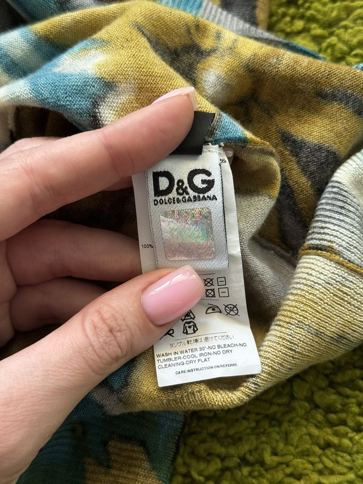 Designer × Dolce & Gabbana Dolce & Gabbana D&G coloured floral pattern wool dress Size M / US 6-8 / IT 42-44 - 5 Thumbnail