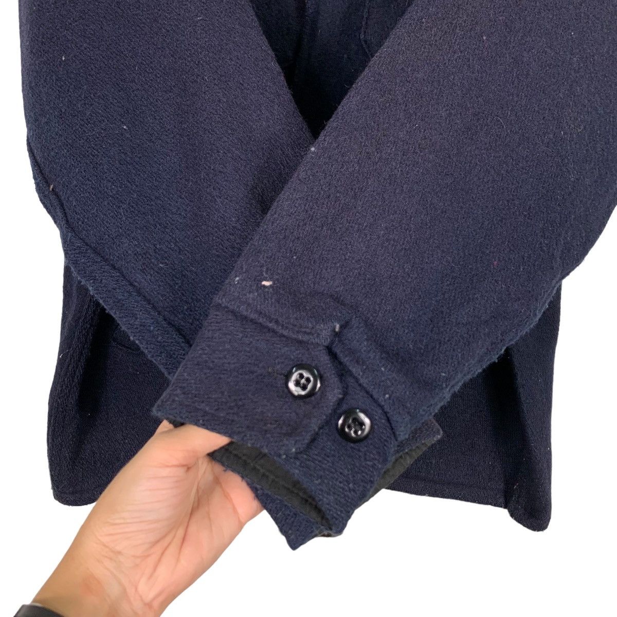 Vintage MELTON Outer Wear Four Pocket Wool Jacket #0256-C12 Size US XL / EU 56 / 4 - 14 Thumbnail