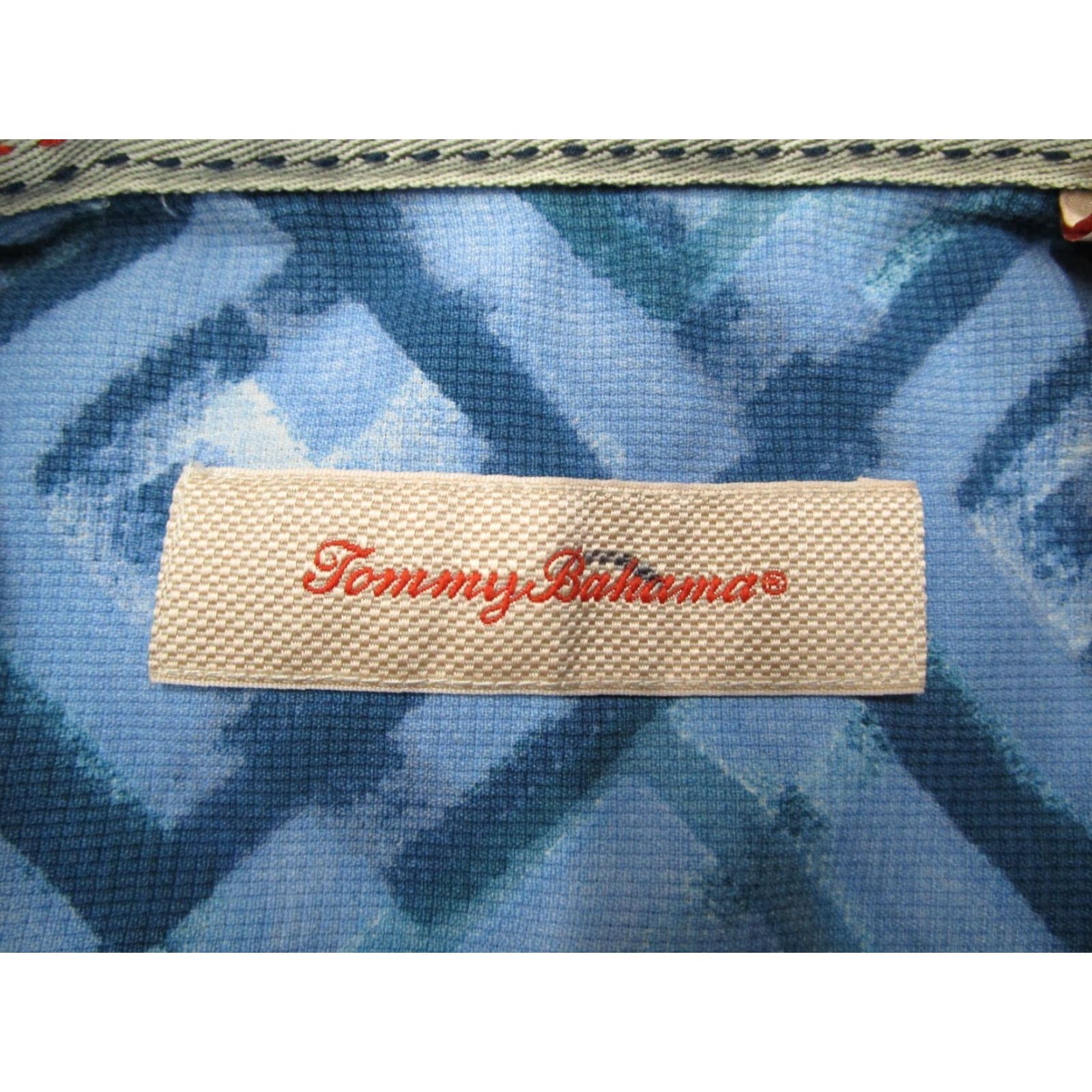 Tommy Bahama Tommy Bahama Shirt Mens Extra Large X Blue Silk Hawaiian Tiki Abstract Button Up Size US XL / EU 56 / 4 - 3 Thumbnail
