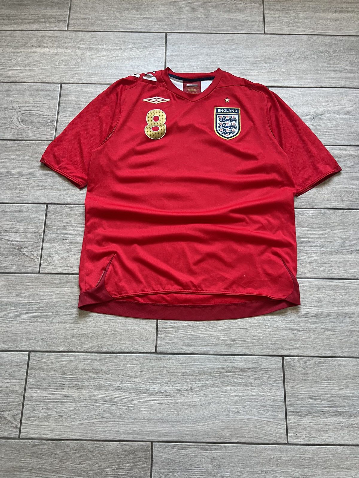 Vintage ENGLAND FOOTBALL 2006s UMBRO VINTAGE SPORT SOCCER JERSEY Size US L / EU 52-54 / 3 - 2 Thumbnail