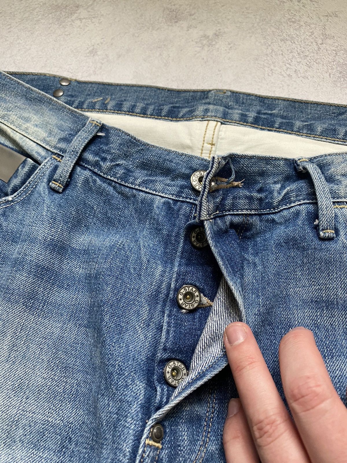 G-Star G Star Raw Denim Vintage Men’s Blue Faded Pants Size 36 Size US 36 / EU 52 - 12 Thumbnail