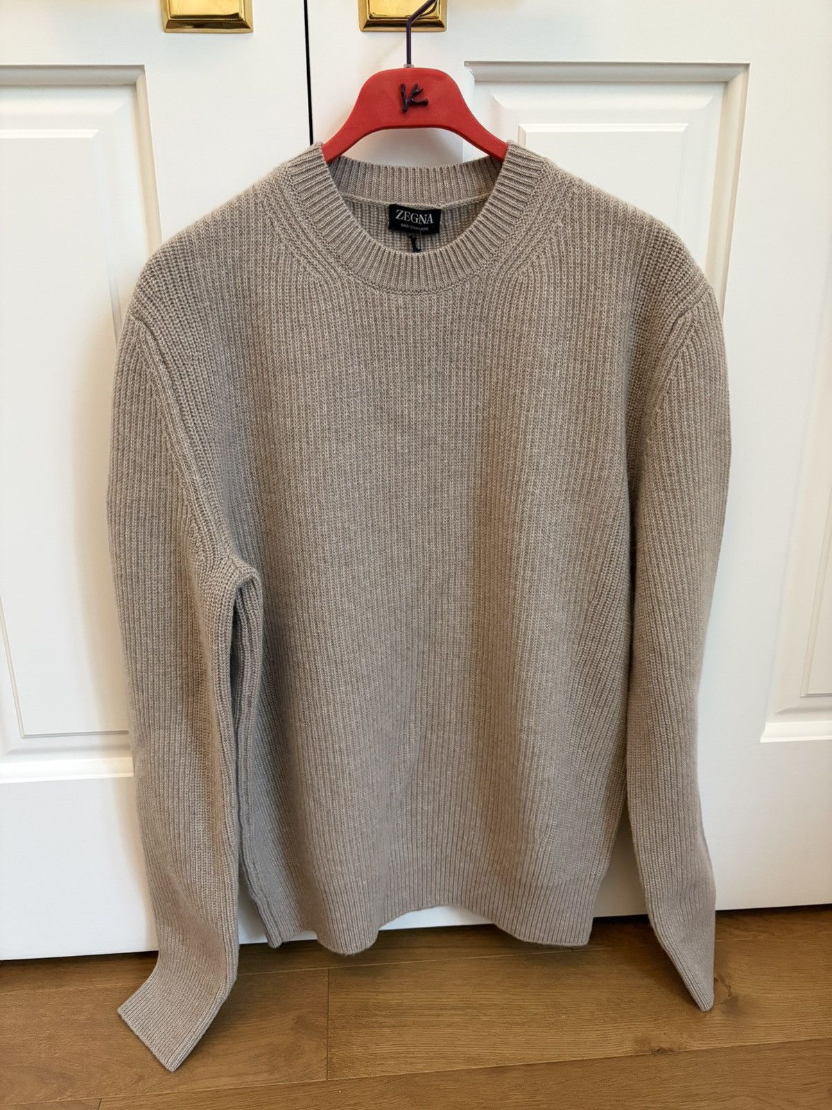 Ermenegildo Zegna Zegna Ribbed Knit Cashmere Sweater Size US M / EU 48-50 / 2 - 1 Thumbnail