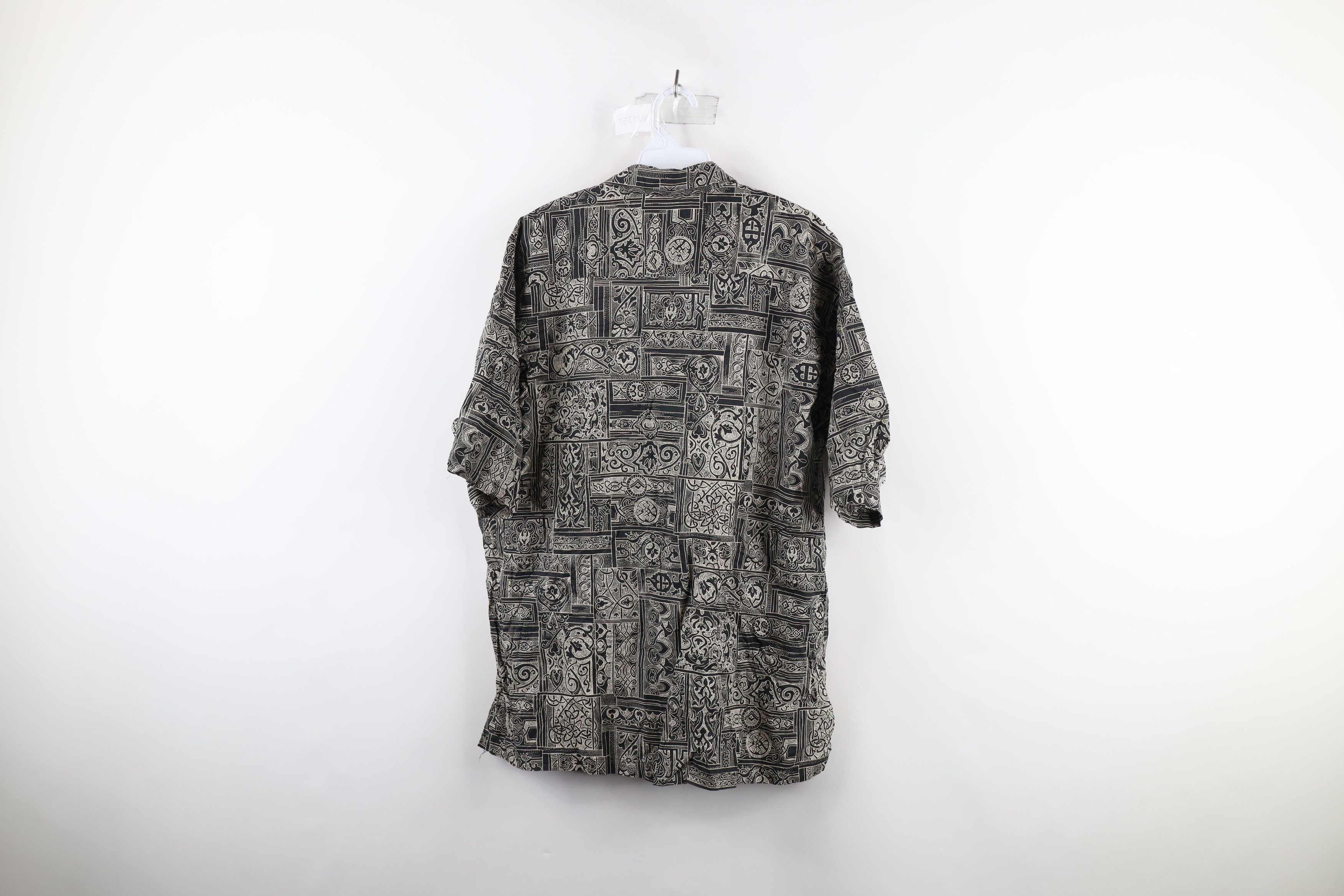 Vintage Vintage 90s Streetwear All Over Print Button Shirt USA Size US XL / EU 56 / 4 - 6 Thumbnail