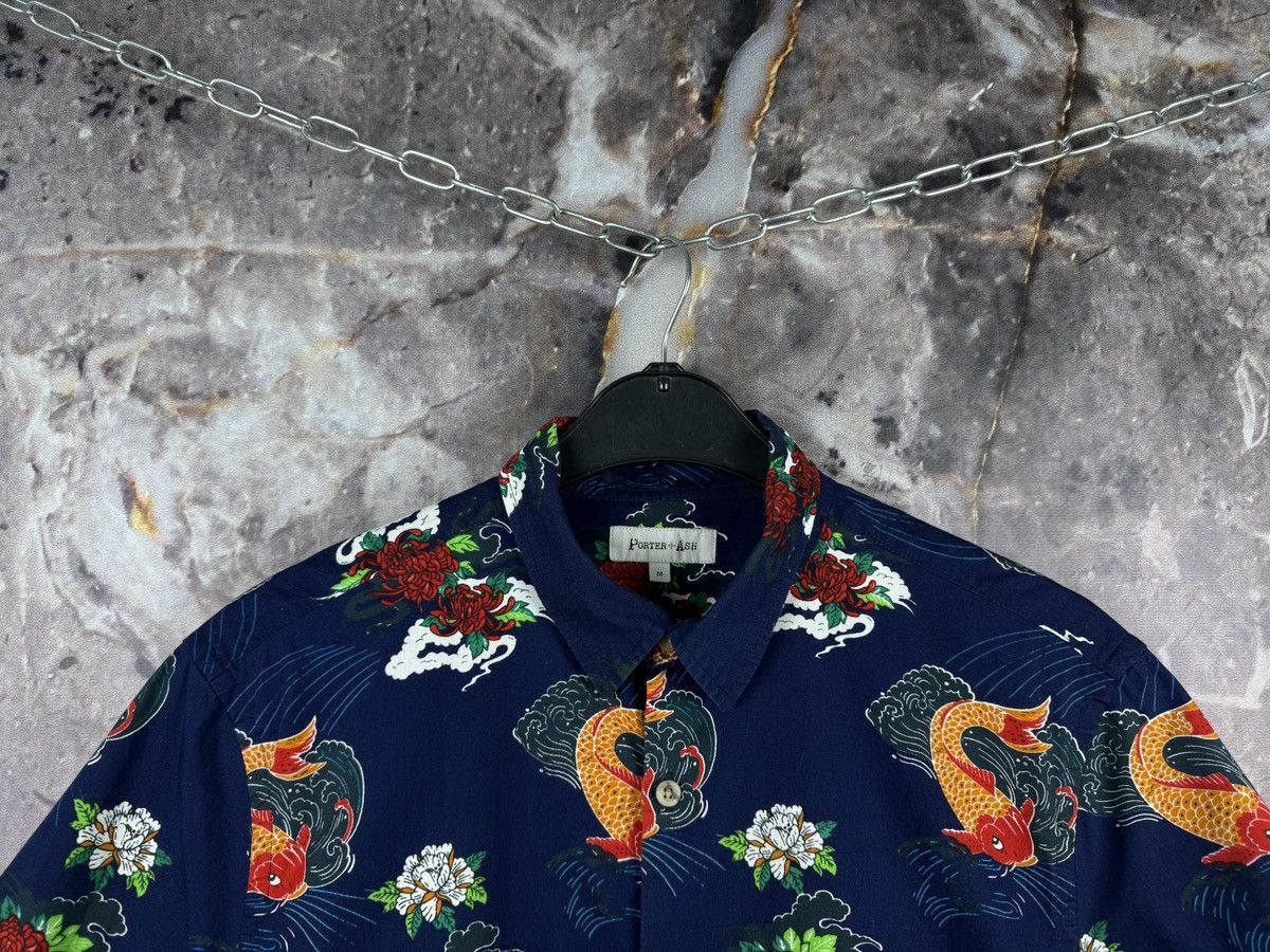 Other Porter + Ash Koi Fish Hawaiian Shirt Short Sleeve Button Up Size US M / EU 48-50 / 2 - 2 Thumbnail