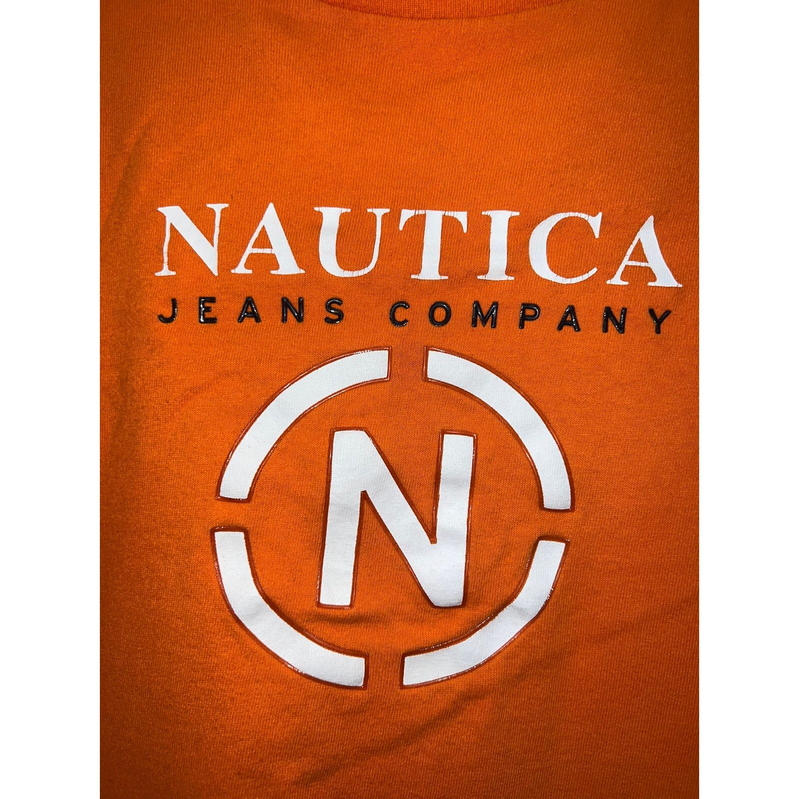 Nautica Vintage Nautica Jeans Company Shirt Orange Logo VTG 2XL Size US XXL / EU 58 / 5 - 3 Thumbnail