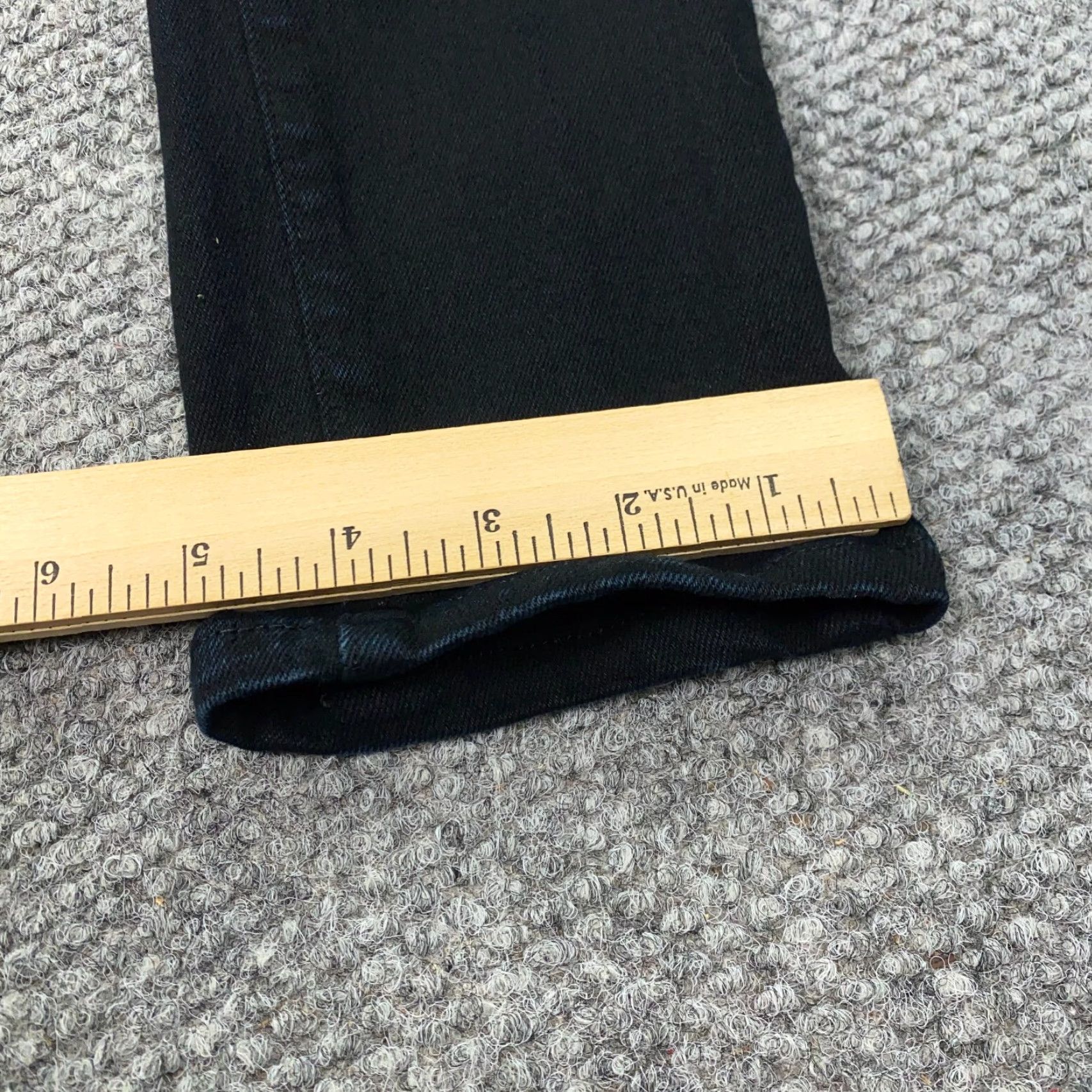Edwin VINTAGE Edwin Jeans Womens Size 2 Black Mid Rise Skinny Stretch Denim Zip Inseam 30 Womens Size 25" / US 0 / IT 36 - 6 Thumbnail