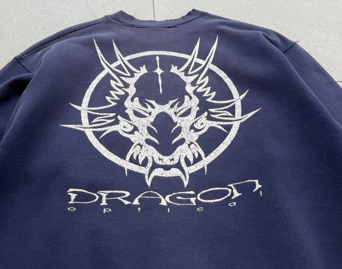 Vintage Vintage 90s Dragon Optical Skateboard Sun Faded Sweatshirt Size US L / EU 52-54 / 3 - 4 Thumbnail