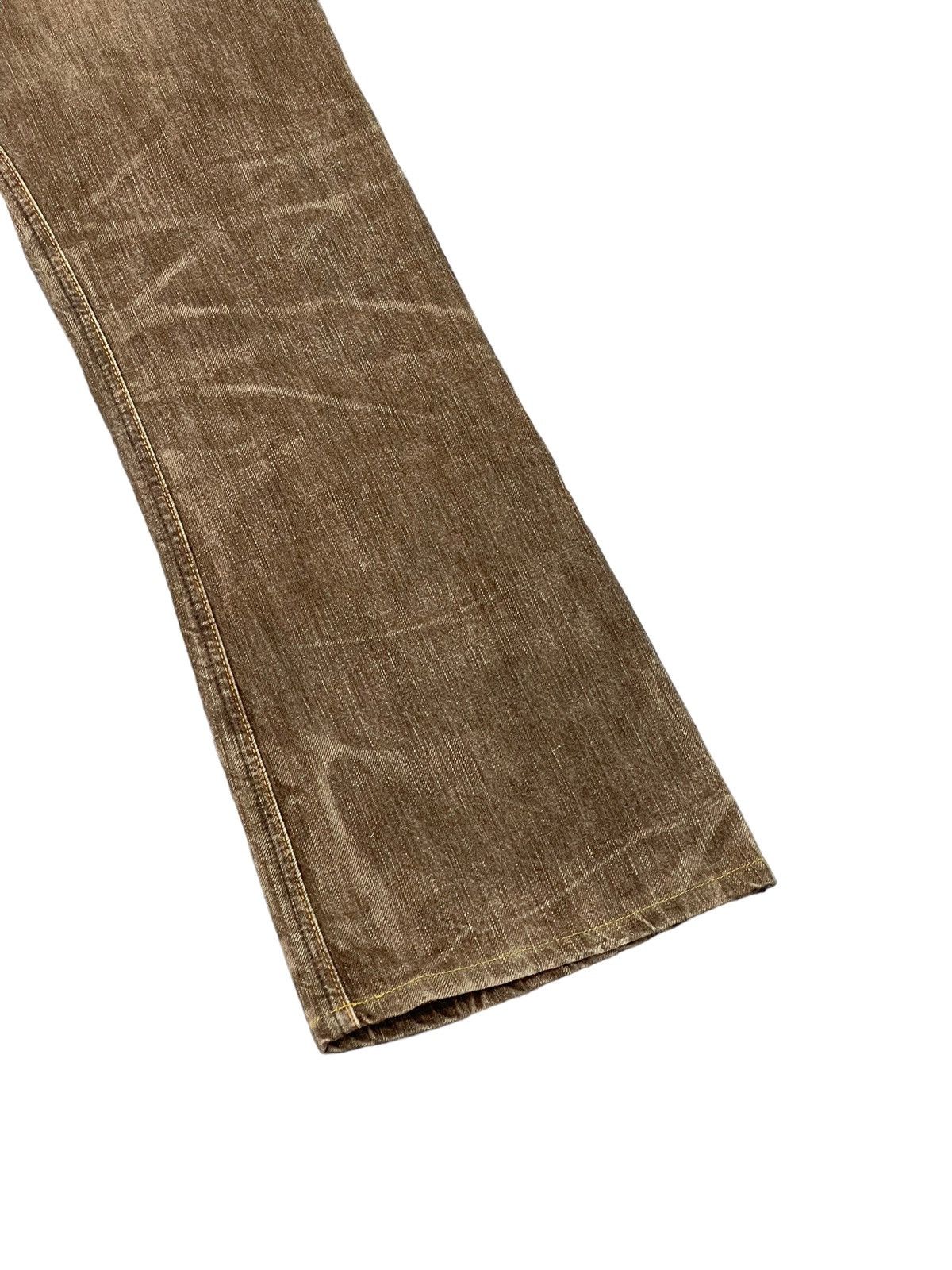 Edwin Flare Jeans Edwin Japan Faded Distress Boot Cut 7🟦7 Size US 31 - 15 Thumbnail