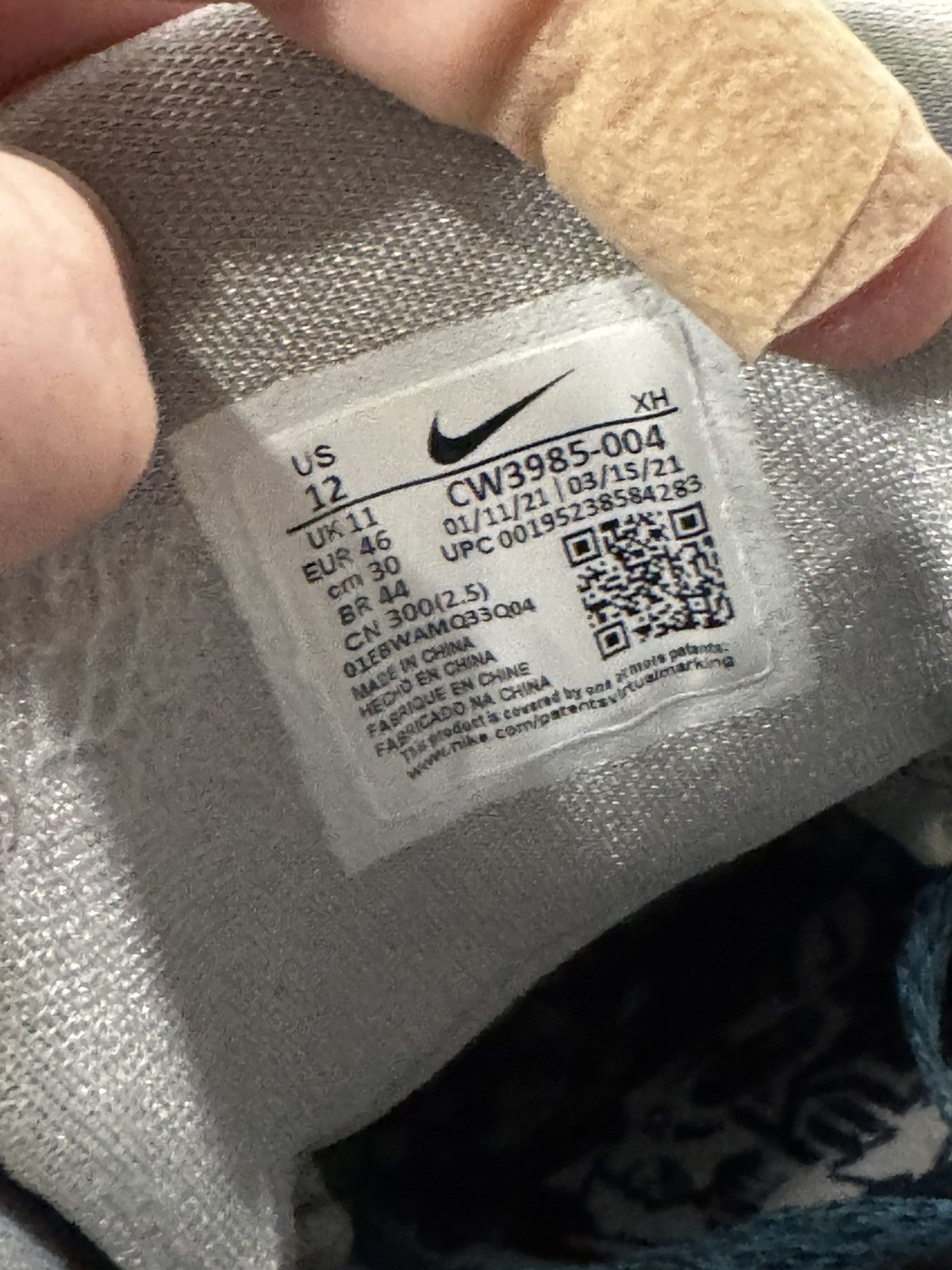 Nike Nike Kyrie 4 Low Light Grey Blue Size 12 Size US 12 / EU 45 - 7 Thumbnail