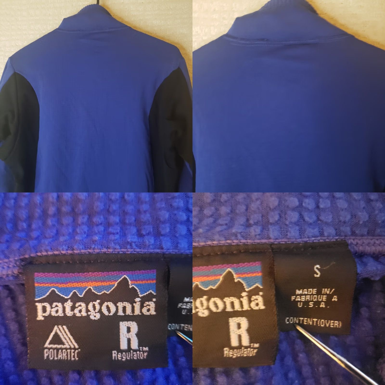 Patagonia Patagonia Men's S Blue Black Jacket Full Zip Logo Softshell Pockets Slim Fit Windbreaker Casual Travel Outdoor Shirt? Size US S / EU 44-46 / 1 - 10 Thumbnail