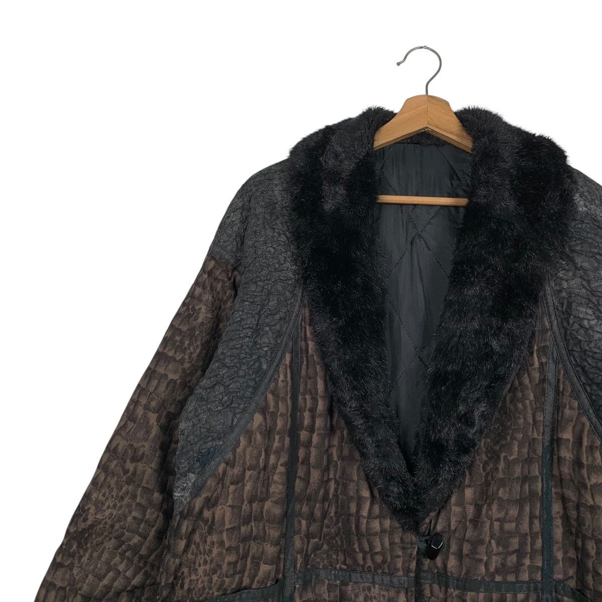 Japanese Brand Nice Design Japanese Brand Women Shearling Jacket Size L / US 10 / IT 46 - 6 Thumbnail