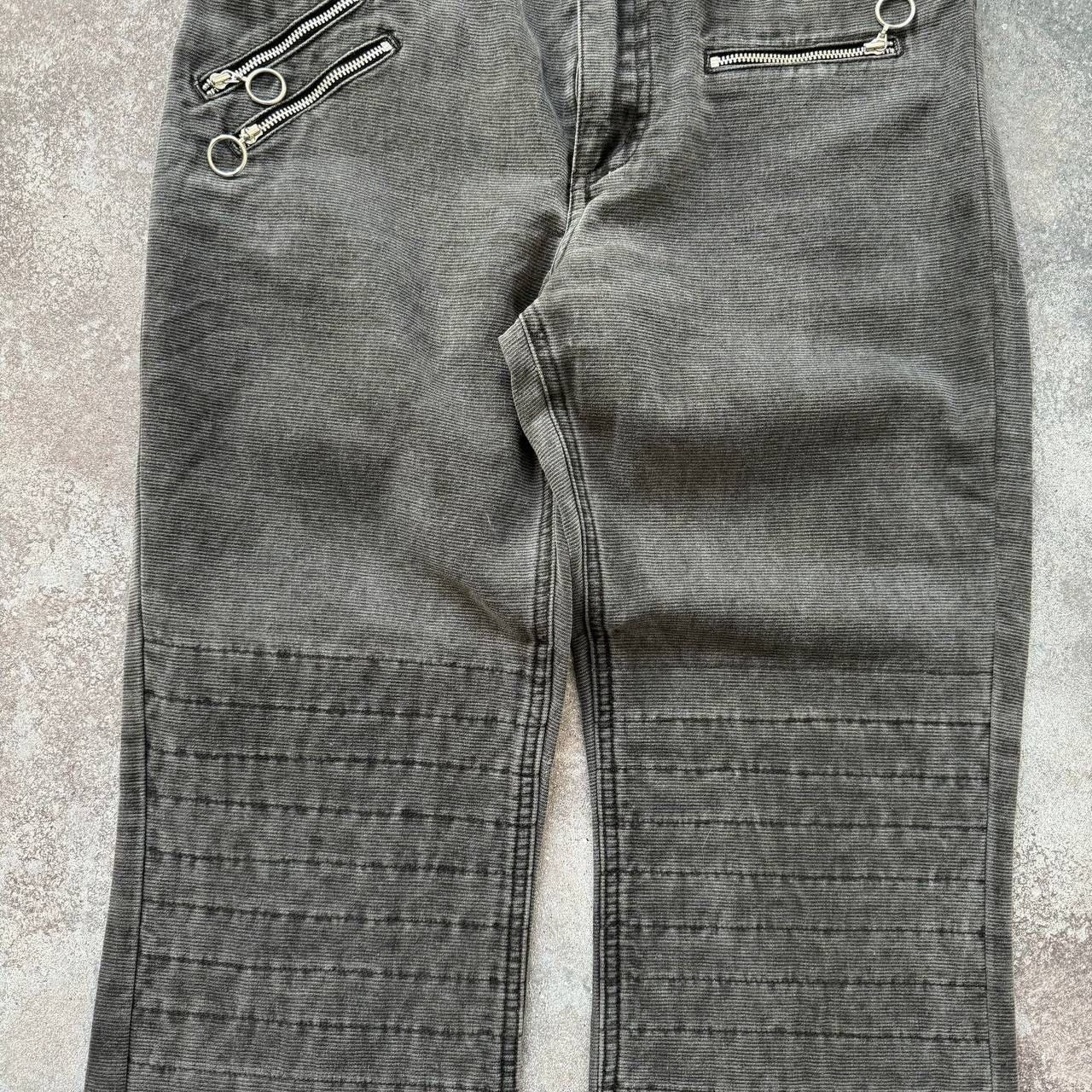 Hysteric Glamour × Japanese Brand × Vintage Amazing Zip Details Flared Washed Jeans Size 27" / US 4 / IT 40 - 7 Thumbnail