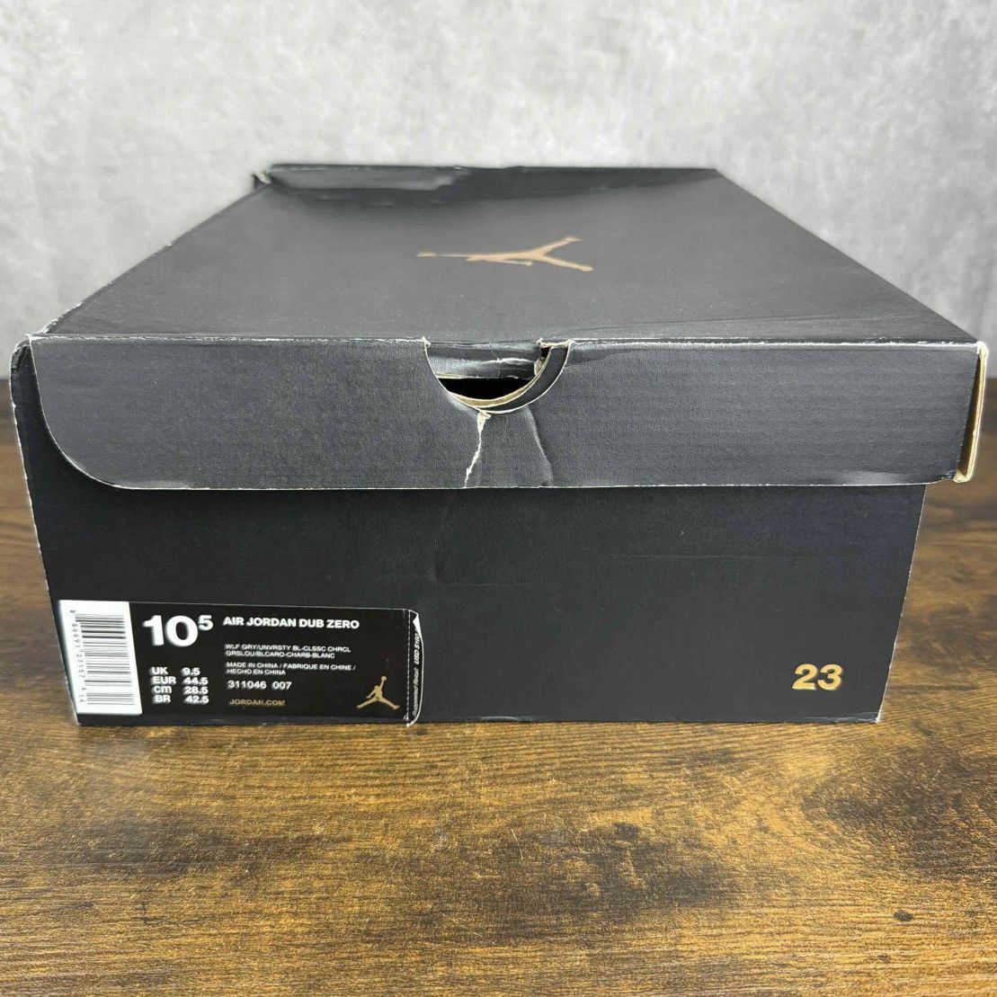 Jordan Brand Air Jordan Dub Zero Wolf Grey University Blue 311046-007 OG Size US 10.5 / EU 43-44 - 10 Thumbnail