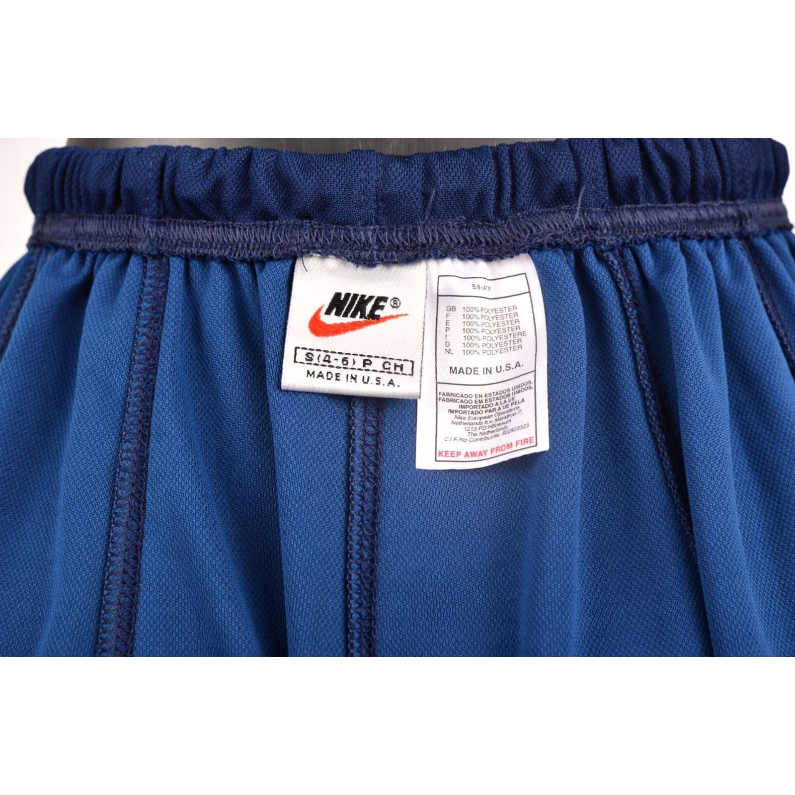 Nike Nike Dri-Fit Vintage 90s 1990s Court Tennis Skirt S Blue Women's Skirt Athletic Short 240356 Made in USA Size 28" / US 6 / IT 42 - 6 Thumbnail