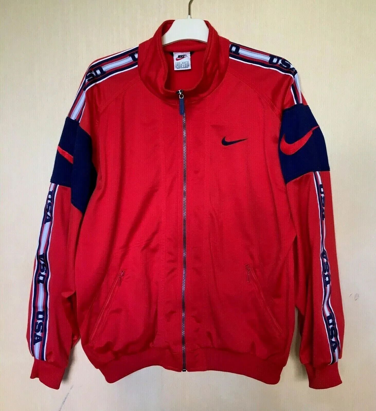 Nike NIKE VINTAGE TRACK JACKET FULL ZIP BIG LOGO USA 1990s BLOKE Size US M / EU 48-50 / 2 - 7 Thumbnail