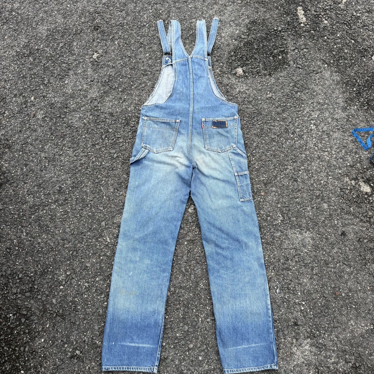Johnbull VINTAGE 90' JOHN BULL OVERALL RUSTY DENIM JEAN PANTS Size US 34 / EU 50 - 14 Thumbnail