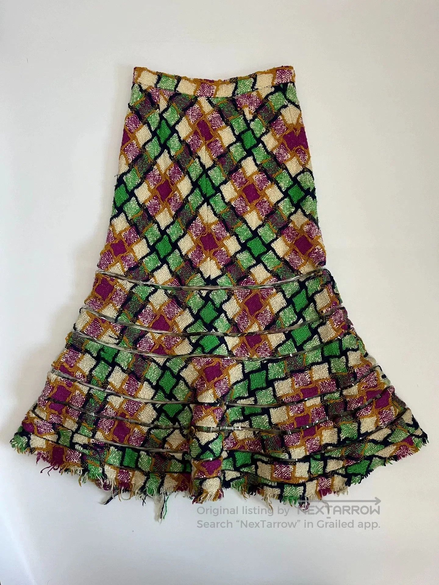 Junya Watanabe Junya Watanabe Plaid Flared Skirt. Size 34" / US 12 / IT 48 - 1 Thumbnail