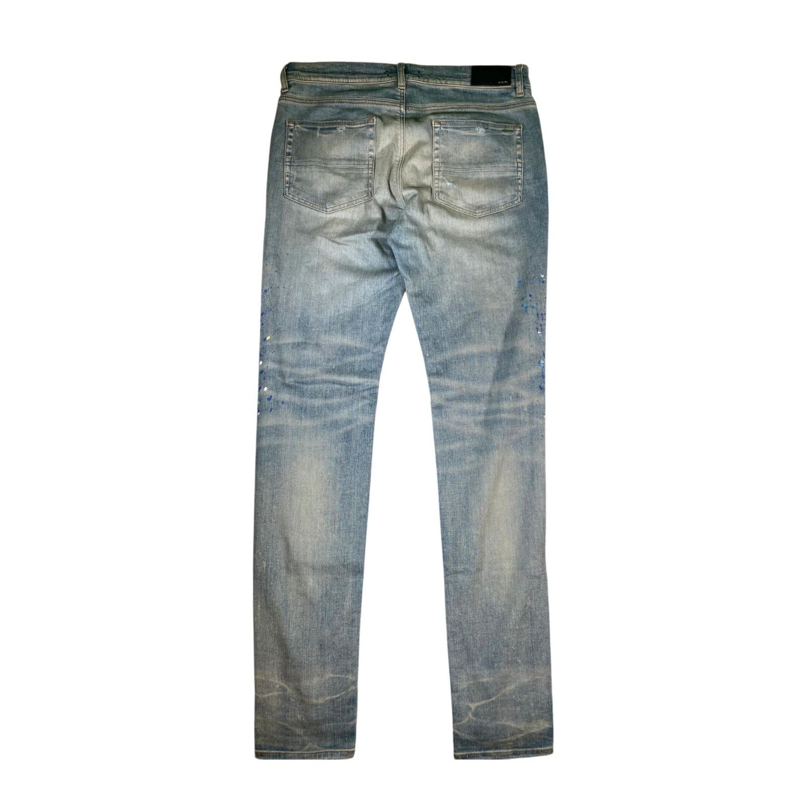 Amiri Amiri Crystal Splatter Light Wash Jeans Size US 36 / EU 52 - 2 Thumbnail