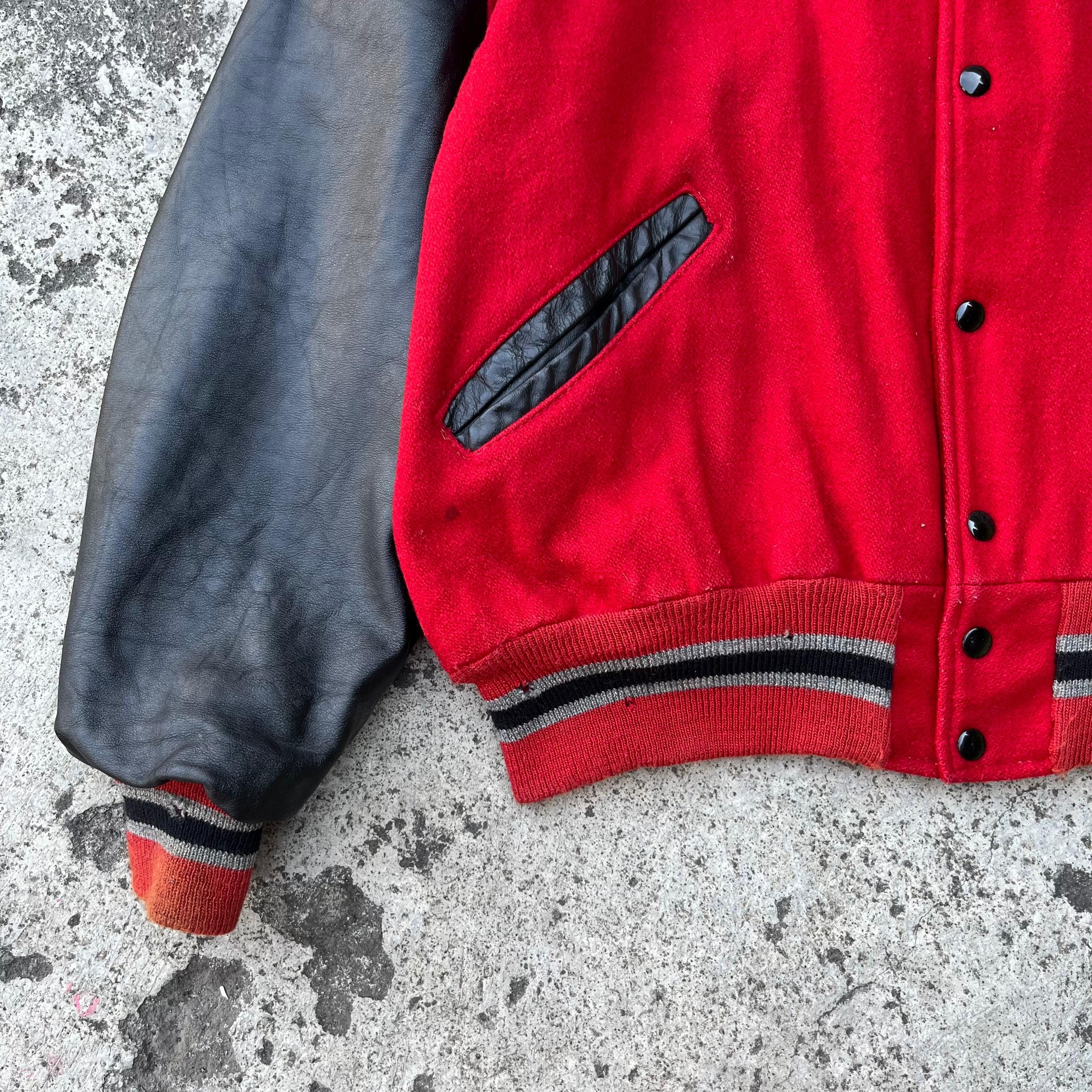 Delong RARE❤️‍🔥Vintage 80s Delong Wool Leather Varsity Jacket Size US M / EU 48-50 / 2 - 8 Thumbnail