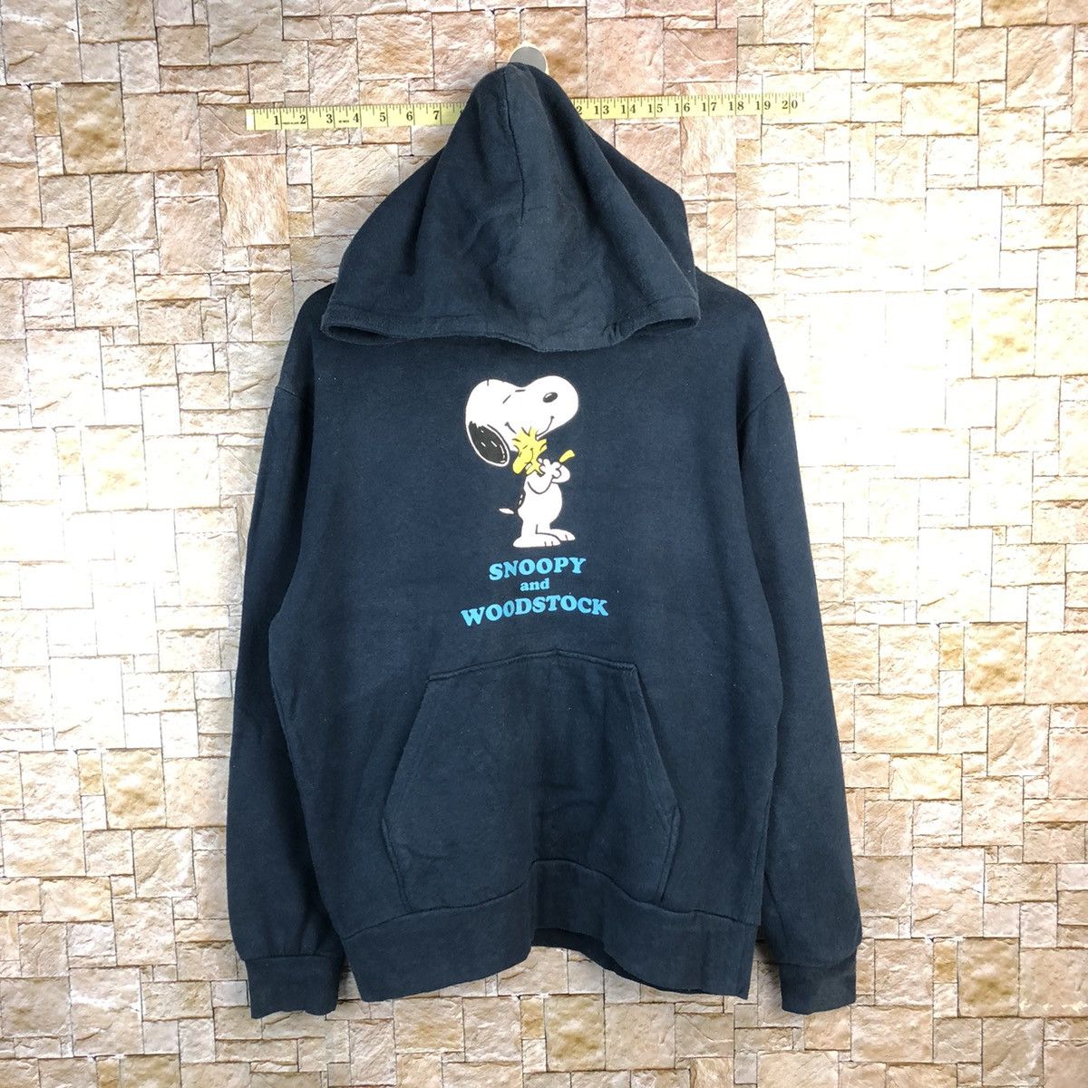 Cartoon Network Peanuts Snoopy & Woodstock Dark Blue Hoodie #A703 Size US L / EU 52-54 / 3 - 1 Thumbnail