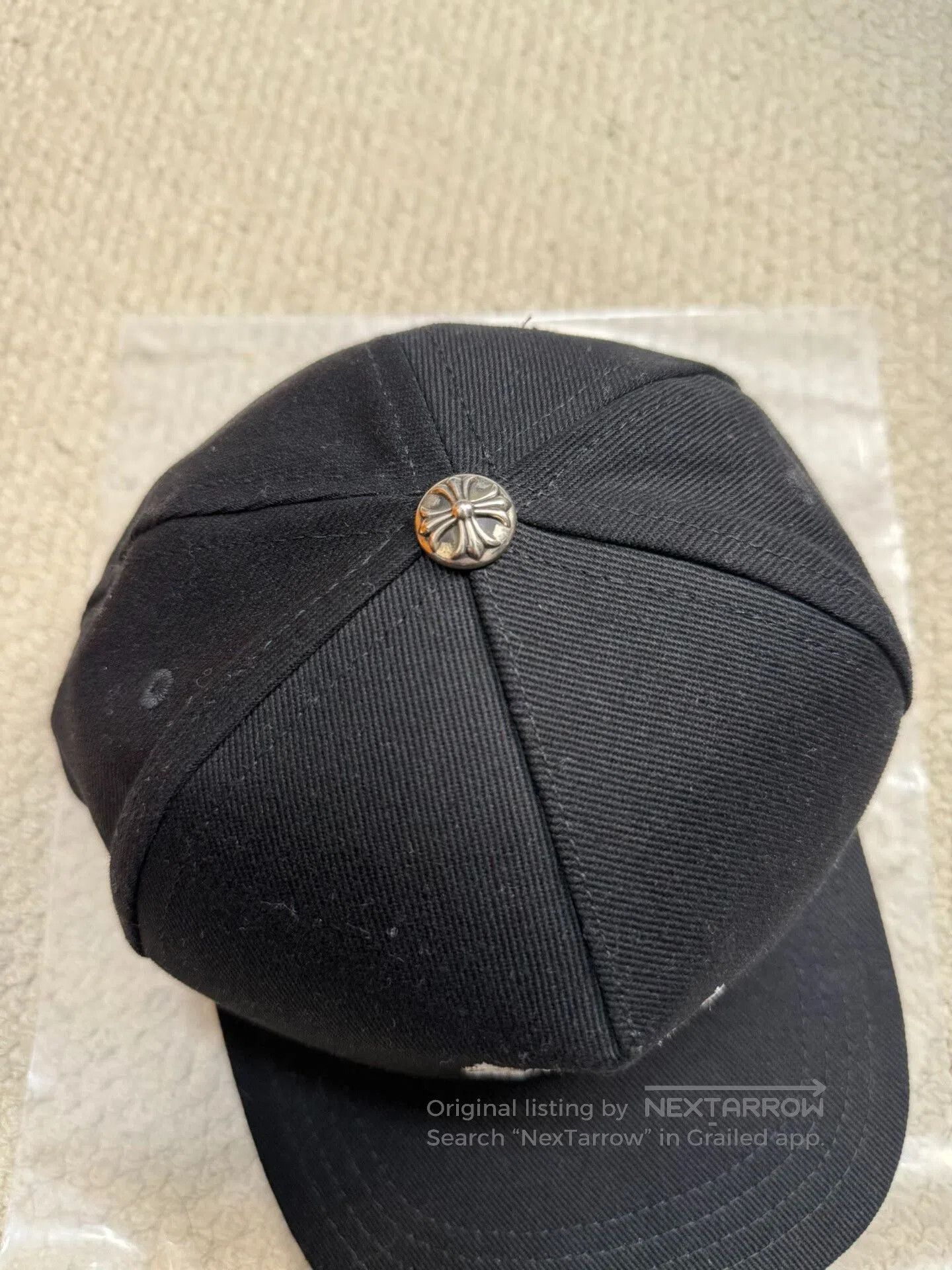 Chrome Hearts Chrome Hearts White Sword Embroidery Black Cap. Size ONE SIZE - 3 Thumbnail