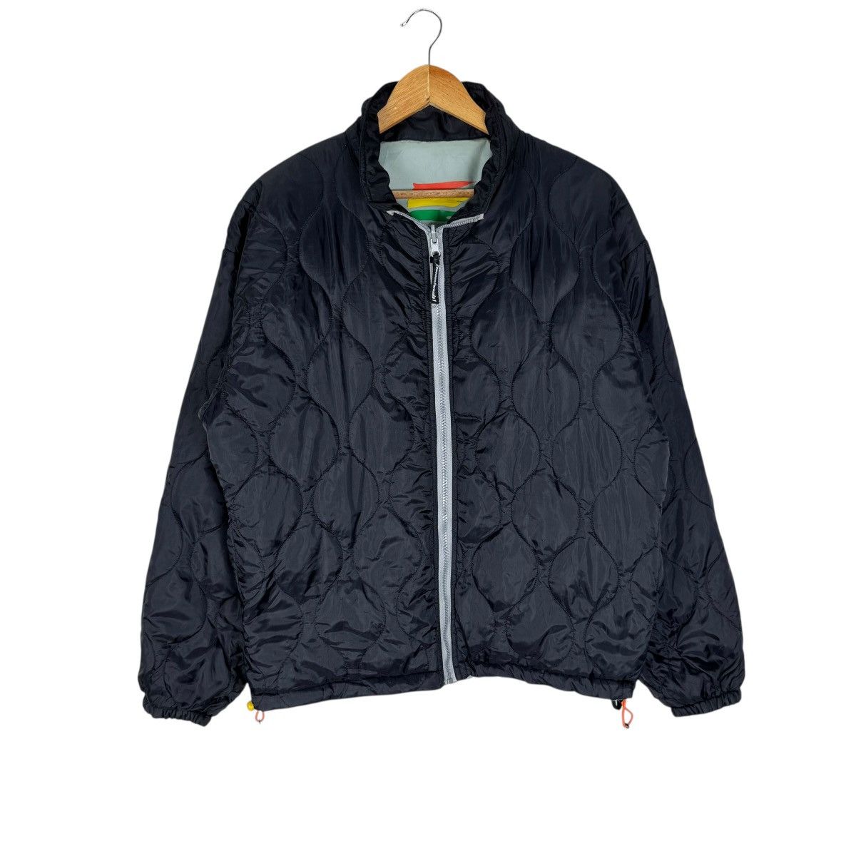 Benetton 🌟BENETTON F1 RACING REVERSIBLE QUILT JACKET Size US L / EU 52-54 / 3 - 11 Thumbnail