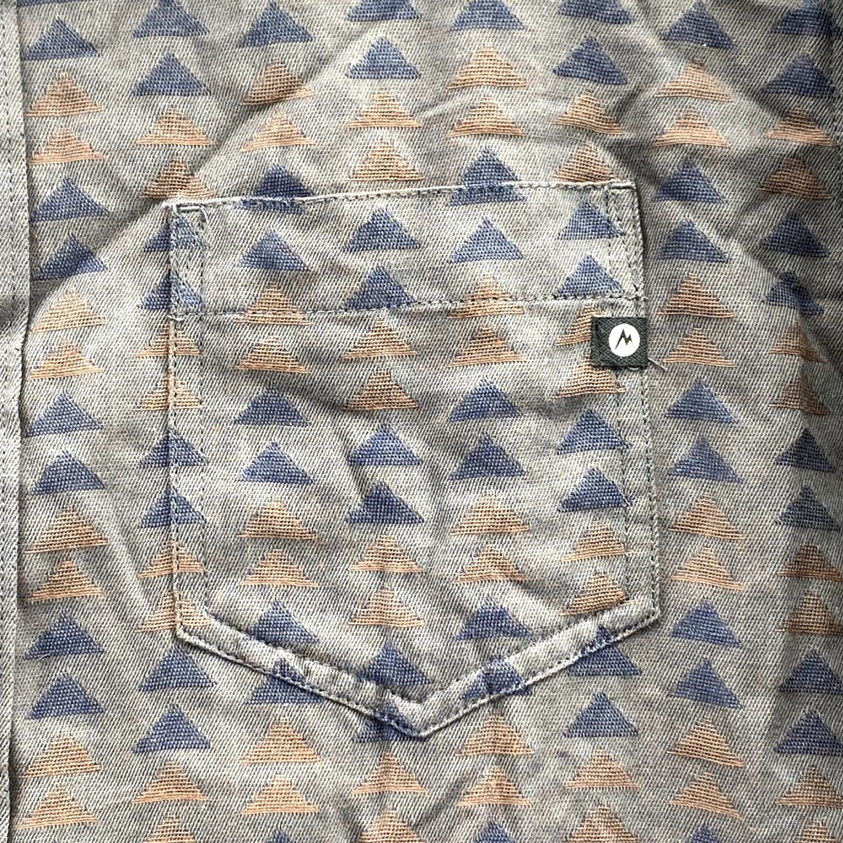 Marmot Marmot Shirt Adult Large Gray For Life Aztec Print Flannel Casual Outdoor Men's Size US L / EU 52-54 / 3 - 6 Thumbnail