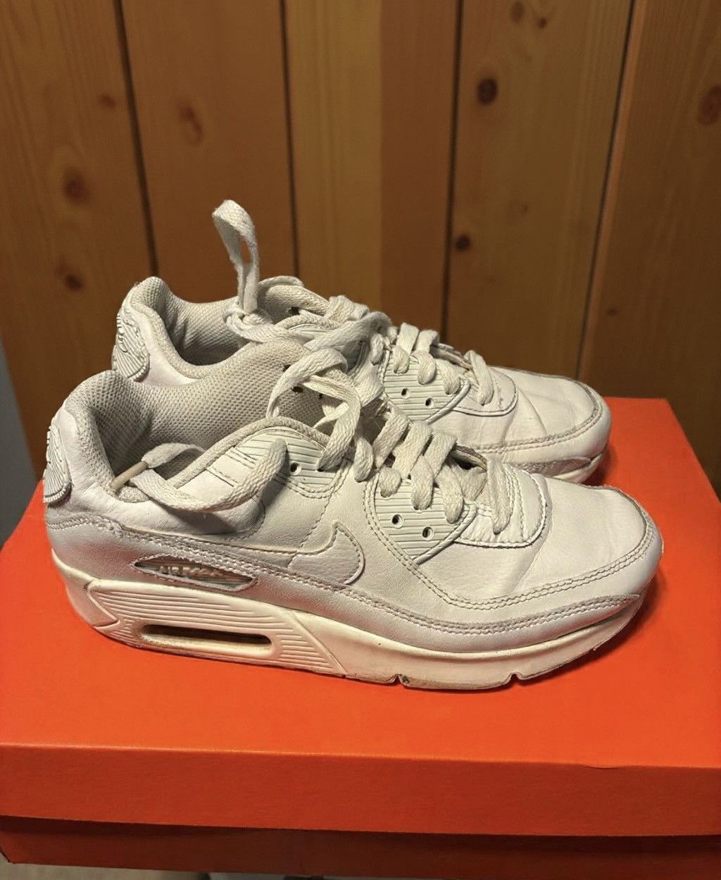 Nike Nike Air Max 90 white trainers Size US 5 / EU 37 - 2 Thumbnail
