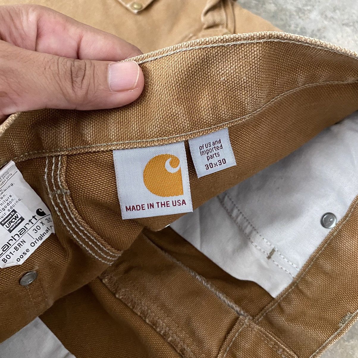 Carhartt Vintage Carhartt Double Knee Tan Dirty Carpenter Pants Size US 28 / EU 44 - 20 Thumbnail