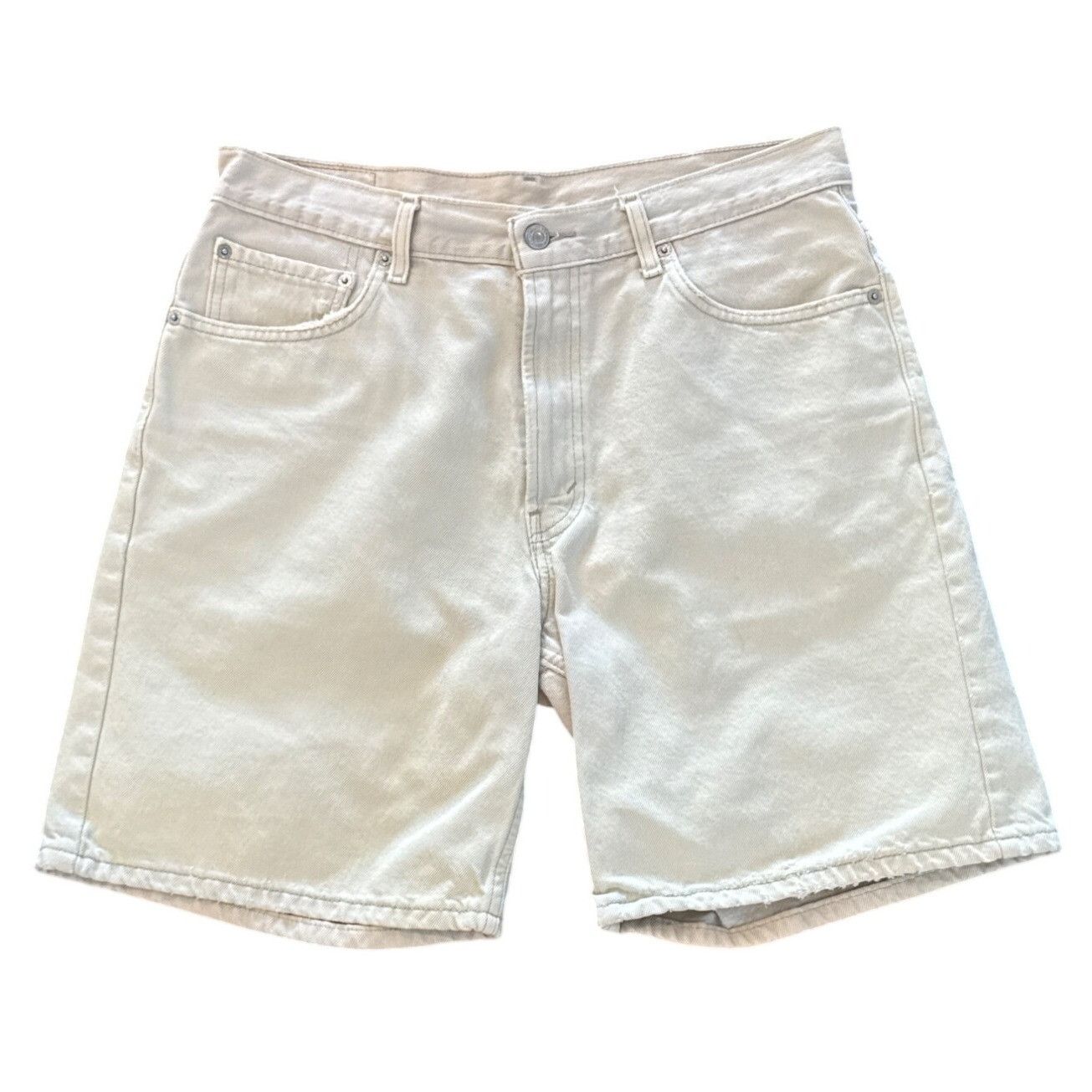 Levi's Levis 550 Relaxed Fit Mens Denim Shorts 34 Beige Cotton Vint Size US 34 / EU 50 - 1 Thumbnail