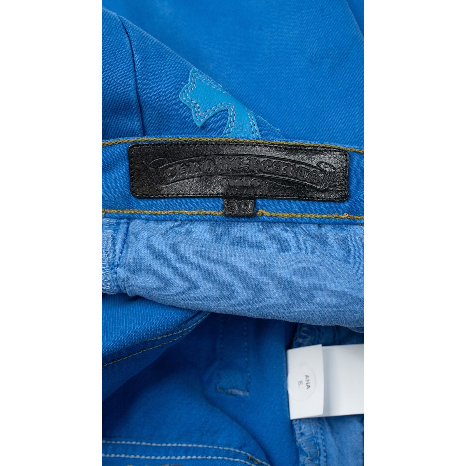 Chrome Hearts London Exclusive Blue Cross Patch Jeans Size US 36 / EU 52 - 10 Thumbnail