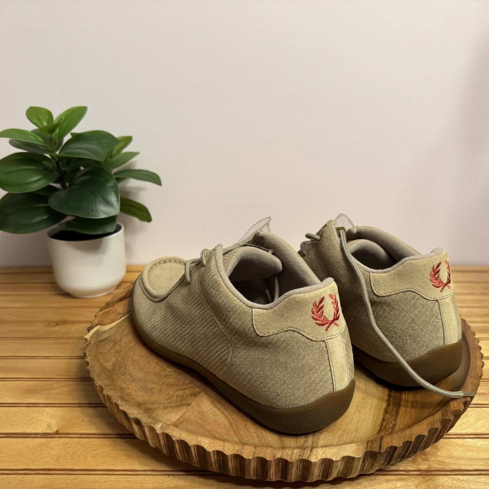Fred Perry Fred Perry Clearcut Suede Shoes Sand Beige Men’s Size 8 Size US 8 / EU 41 - 3 Thumbnail
