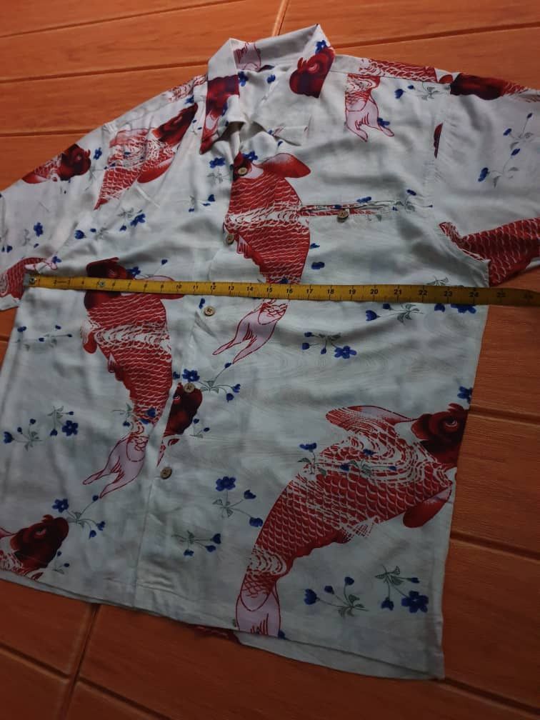 Japanese Brand 💥Tropical koi fish yakuza Japanese style shirt Size US XL / EU 56 / 4 - 7 Thumbnail