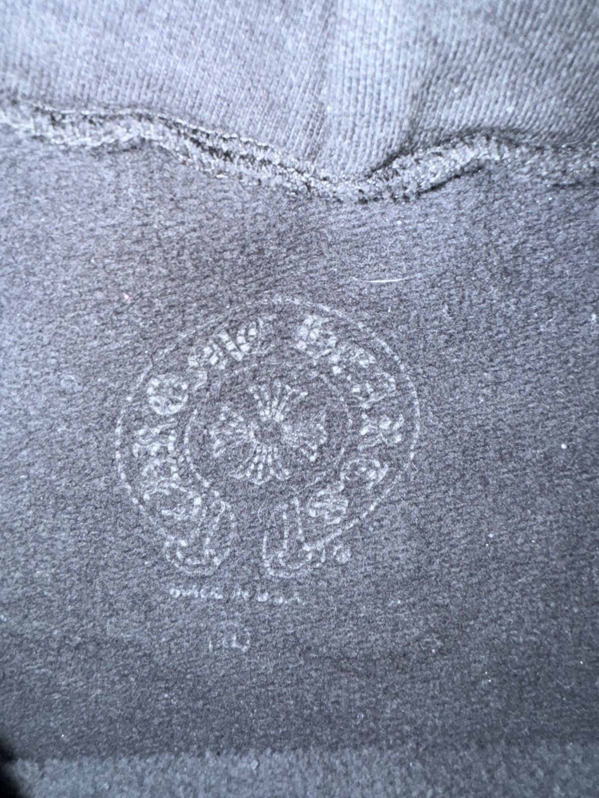 Chrome Hearts Chrome Hearts T Logo USA Shoulder Hoodie ‘Black’ Size US XL / EU 56 / 4 - 16 Thumbnail